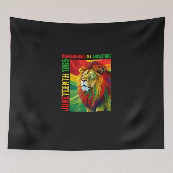 Item preview, Juneteenth Lion Remembering My Ancestors  designed and sold by ShelleyJDooley.