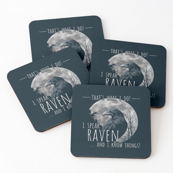 Item preview, I Speak Raven And I Know Things! Viking Full Moon Crow Meme designed and sold by Skizzenmonster.