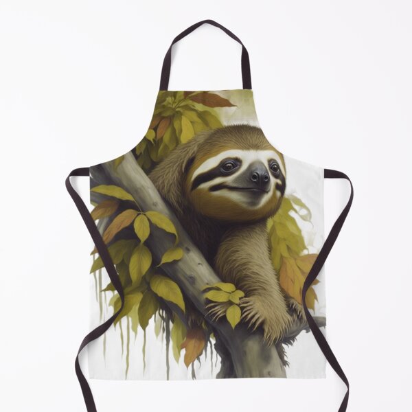 Item preview, Wildlife Canvas Portrait For A Sloth designed and sold by WildSpiritPaint.