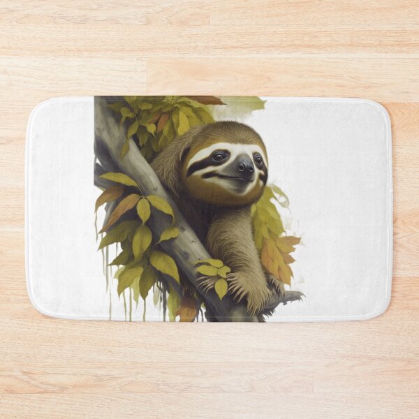 Item preview, Wildlife Canvas Portrait For A Sloth designed and sold by WildSpiritPaint.