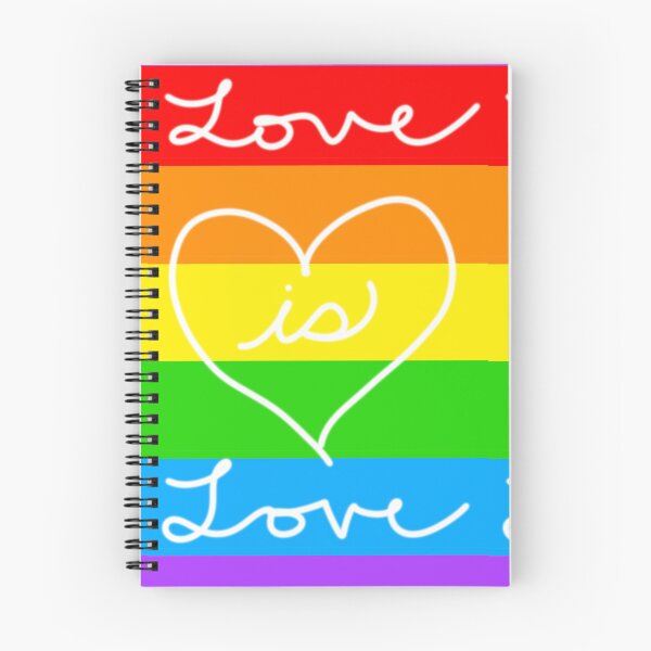 Aperçu de l'œuvre L'amour est l'arc-en-ciel de fierté d'amour créée et vendue par SilverCow.