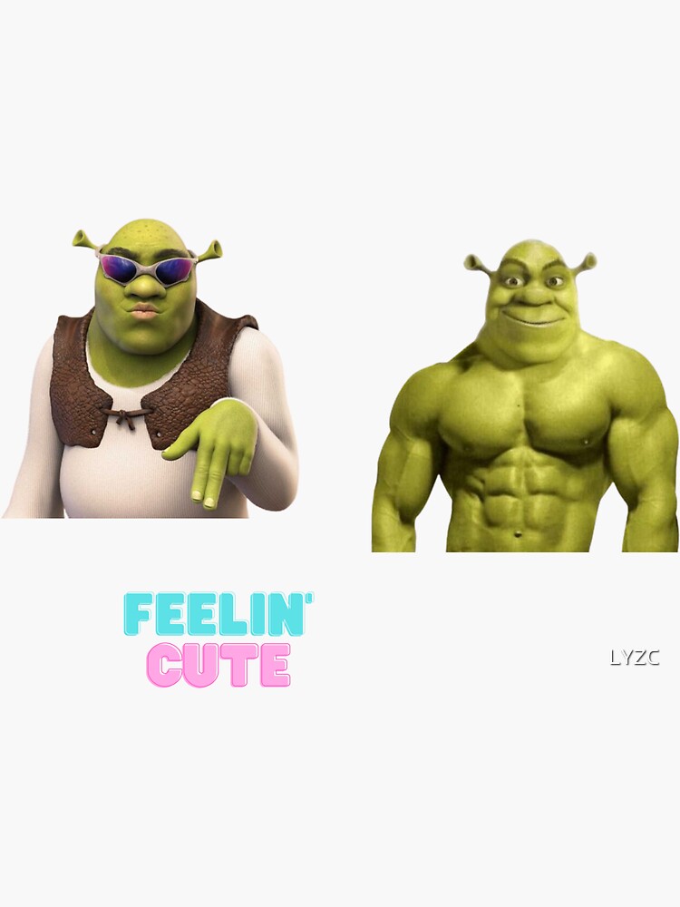 Kiss-Cut Stickers Shrek meme