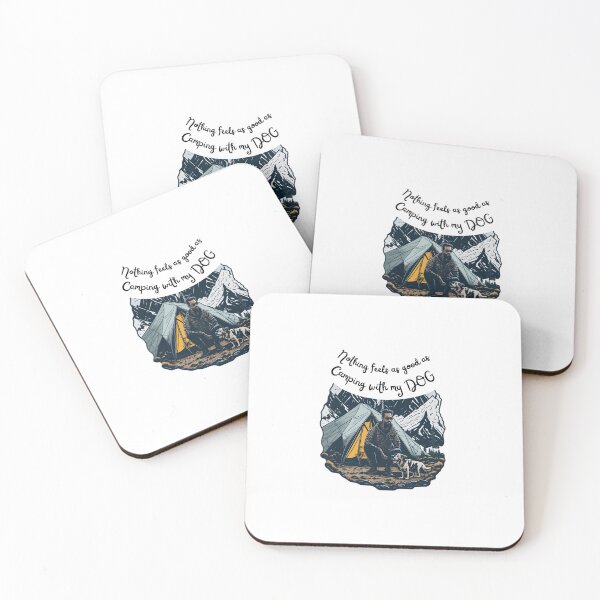 Item preview, Nothing feels as good as good as camping with my dog in adventure designed and sold by Be-Adventurous.