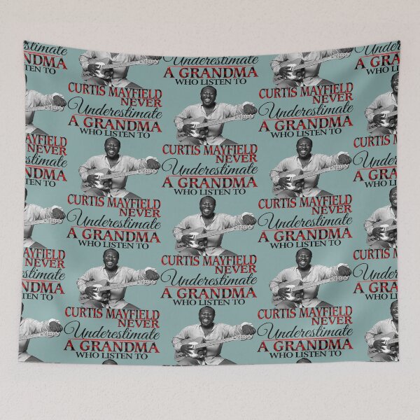 Item preview, Never Underestimate a Grandma who listens to Curtis  designed and sold by EdisonRacine.