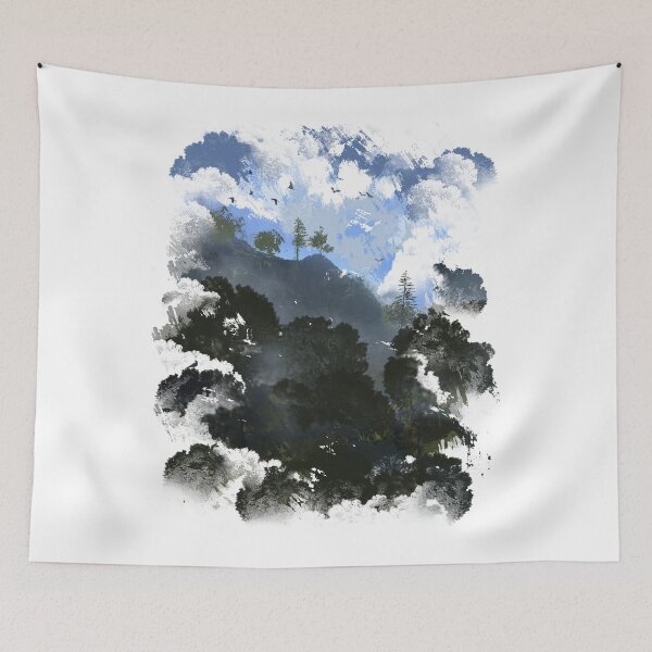 Item preview, Madeira Mountains - White Puffy Clouds designed and sold by Area31Studios.