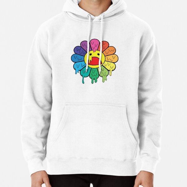 TAKASHI MURAKAMI FLOWER RAINBOW Unisex Zip-Up Hoodie - Customon