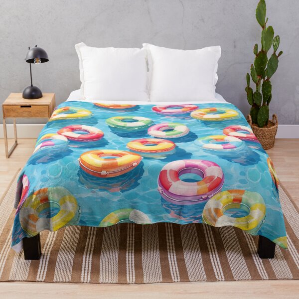 Item preview, Watercolour Rubber Rings Seamless Pattern designed and sold by PatternStudios.