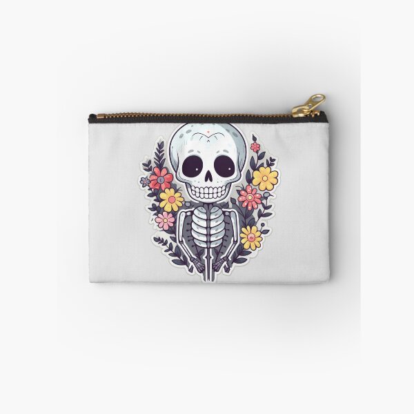 Item preview, Floral skeleton smiling designed and sold by titur.