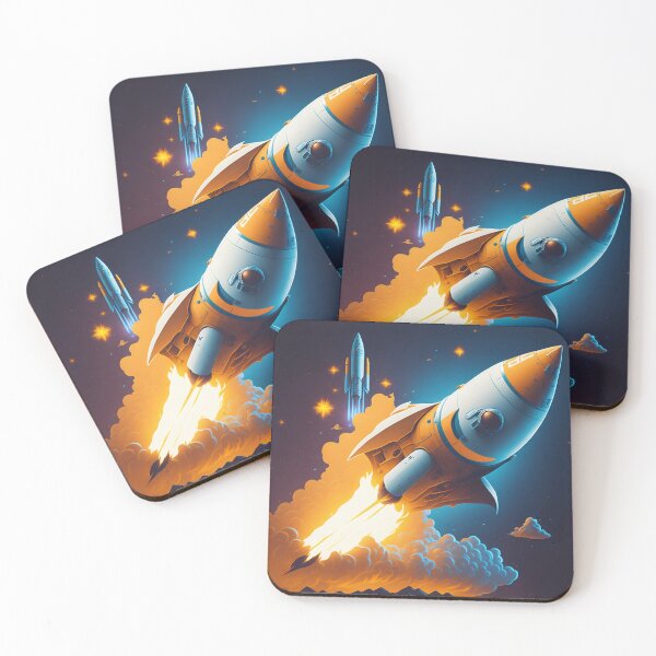 Item preview, Rocket's Journey to the Stars designed and sold by Glitchart66.