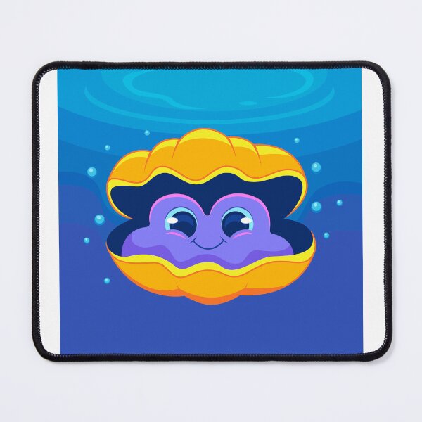 Item preview, Seashell Serenade: Hand-Drawn Cartoon Clam Illustration designed and sold by hjian8219.