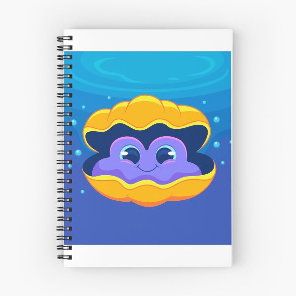 Item preview, Seashell Serenade: Hand-Drawn Cartoon Clam Illustration designed and sold by hjian8219.