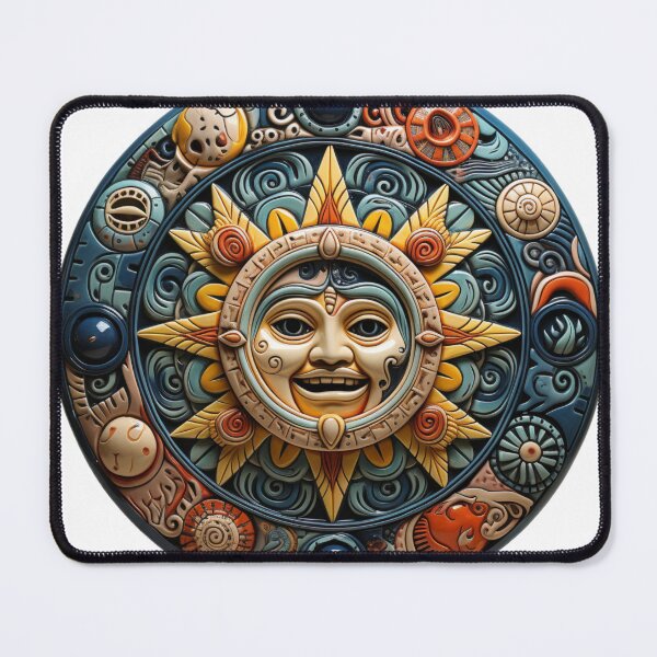 Item preview, Aztec Sun Calendar - Happy designed and sold by stevepmp.