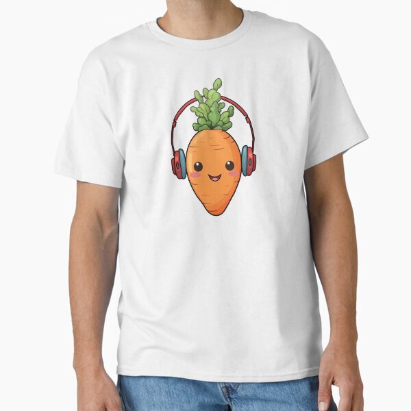 Item preview, A smiling carrot with headphones designed and sold by titur.
