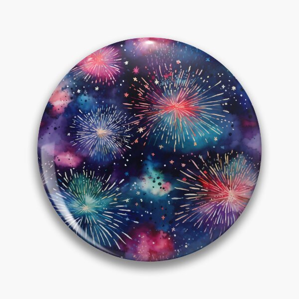 Item preview, Acuarela fuegos artificiales de patrones sin fisuras designed and sold by PatternStudios.