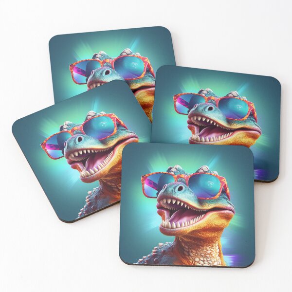 Item preview, dinosaur in sunglasses no. 4 designed and sold by Sylwia Kuc.