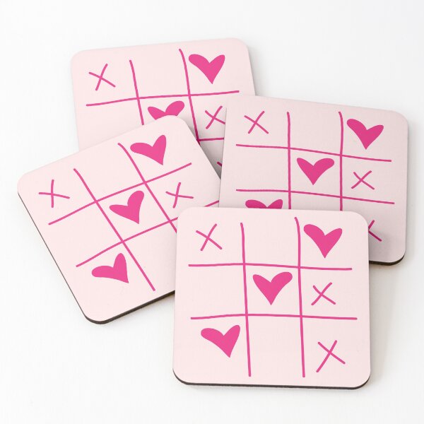 Item preview, Tic tac toe hearts designed and sold by Dyza Esmas.