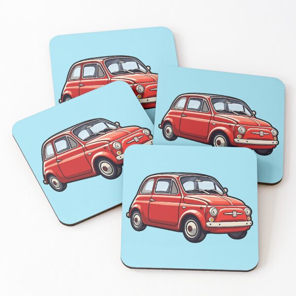 Item preview, Fiat 500 style red car designed and sold by titur.