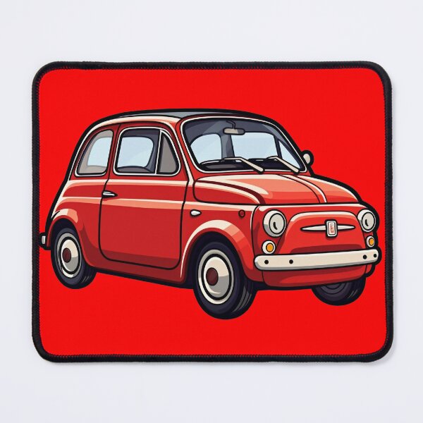 Item preview, Fiat 500 style red car designed and sold by titur.