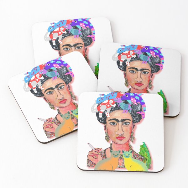 Item preview, Cats lizards and Frida  designed and sold by Shinetroves.