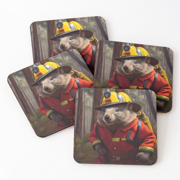 Item preview, Fire fighting Wombats designed and sold by J7Simpson.