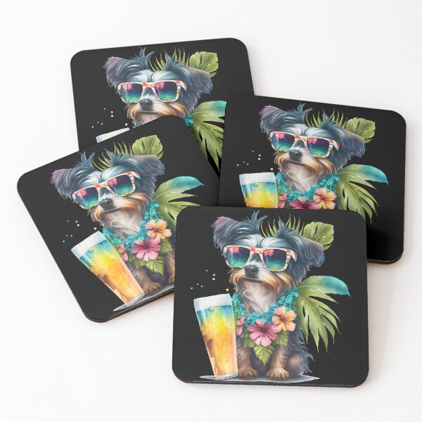 Item preview, Yorkshire Terrier Dog Summer Vibes Doggo designed and sold by GO SHIRT-TEE.
