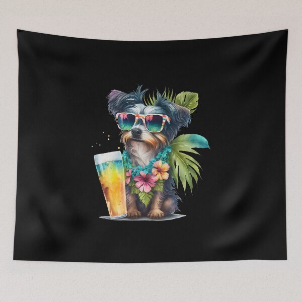 Item preview, Yorkshire Terrier Dog Summer Vibes Doggo designed and sold by GO SHIRT-TEE.
