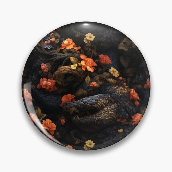 Aperçu de l'œuvre Écailles de serpent et fleurs créée et vendue par patchic.