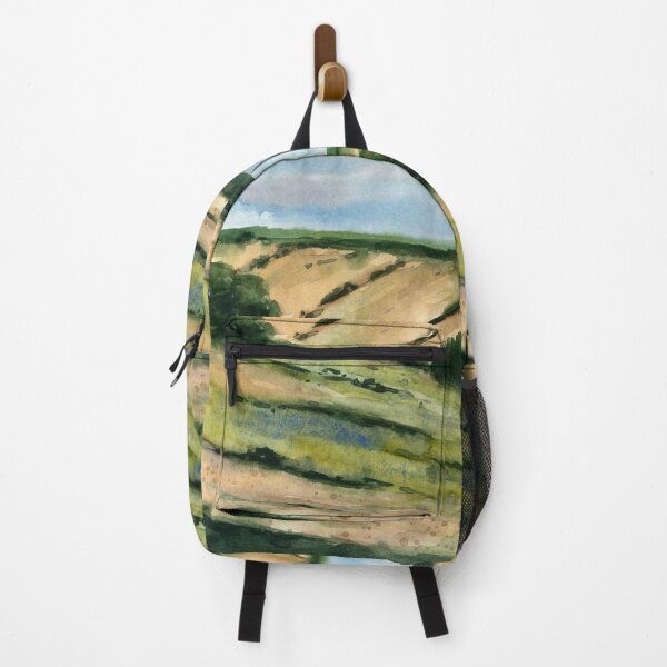 Item preview, Landscape of Fields - Watercolor Painting designed and sold by Pattokarts.