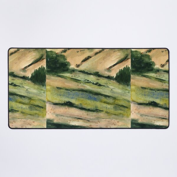 Item preview, Landscape of Fields - Watercolor Painting designed and sold by Pattokarts.