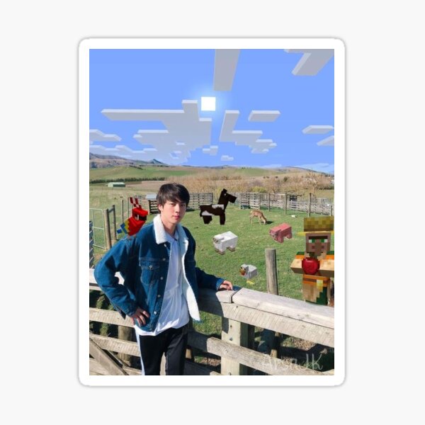 Artikel-Vorschau von Kim Seokjin BTS Minecraft, designt und verkauft von kenswithluv.