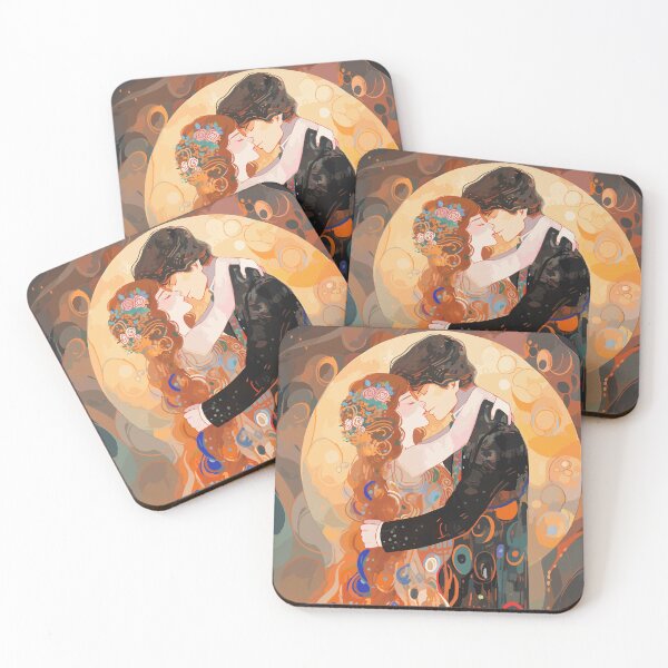 Item preview, Anime Tribute to Klimt,The Kiss designed and sold by EmeraldeaArt.