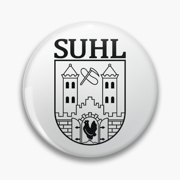 Artikelvorschau, Suhl Wappen (schwarz) entworfen und verkauft von VEB Ostladen.