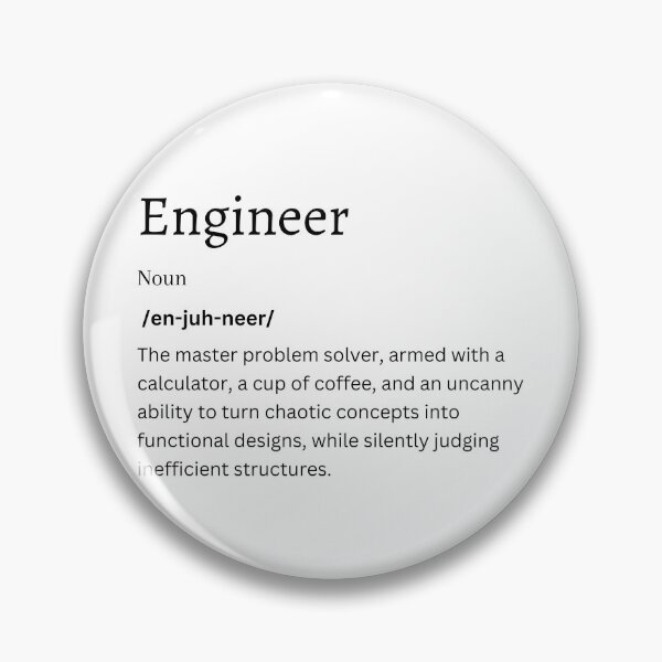 Item preview, Engineer Definition Sticker | Engineering Gift for Tech Enthusiasts designed and sold by FunDifference.