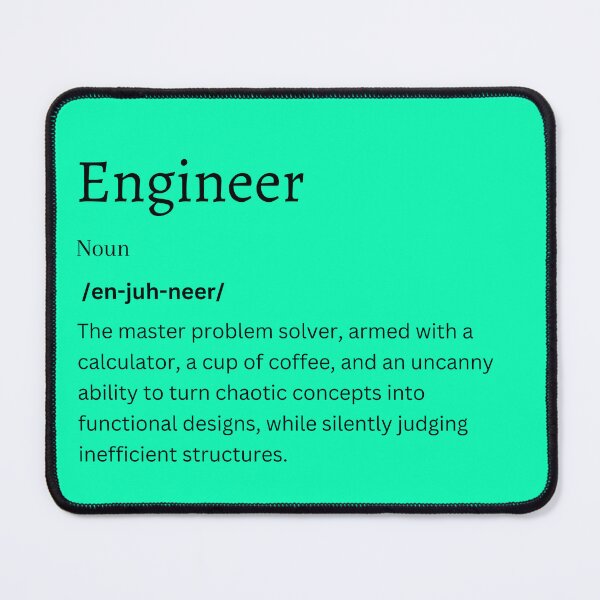 Item preview, Engineer Definition Sticker | Engineering Gift for Tech Enthusiasts designed and sold by FunDifference.
