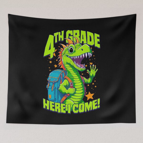 Item preview, 4th Grade Here I Come Back To First Day Of School Dragon designed and sold by GrandeDuc.