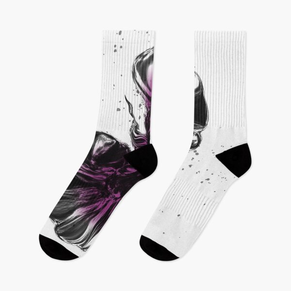 Item preview, Fantasy Flowers digital artwork in Purple, Black, and White  designed and sold by LAEC-Shop.