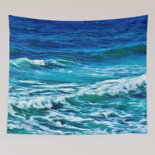 Item preview, Ocean Waves of Turquoise Blue designed and sold by Pamela Storch.