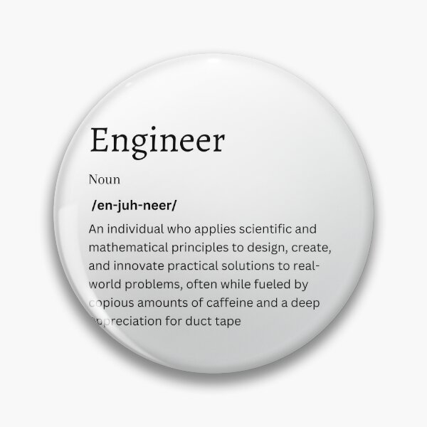 Item preview, Engineer Definition Sticker | Engineering Gift for Tech Enthusiasts designed and sold by FunDifference.