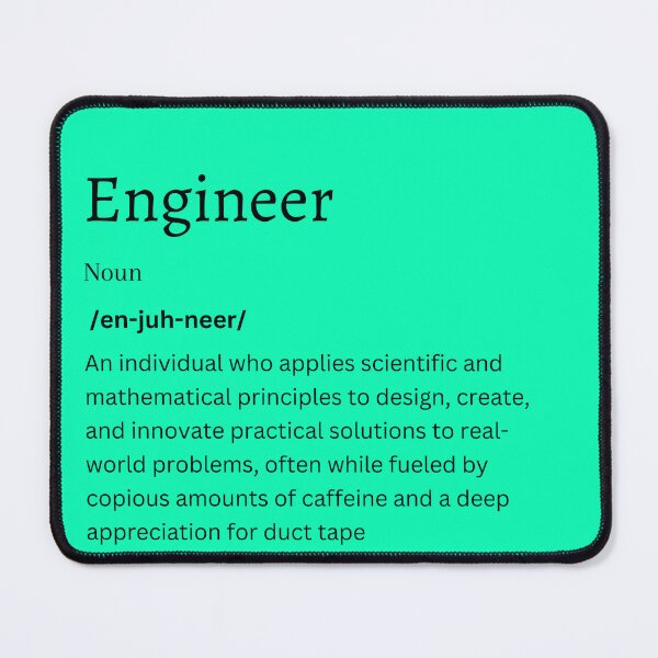 Item preview, Engineer Definition Sticker | Engineering Gift for Tech Enthusiasts designed and sold by FunDifference.