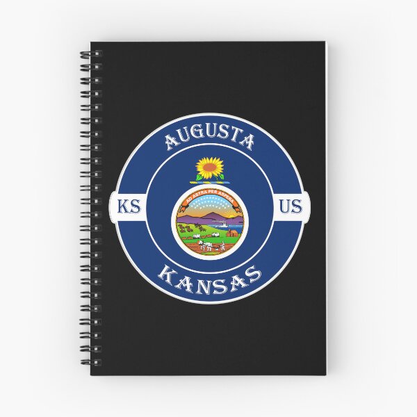 Artikelvorschau, Augusta Kansas Flag USA Seal Stamp Badge Travel Souvenir entworfen und verkauft von TeeHome.
