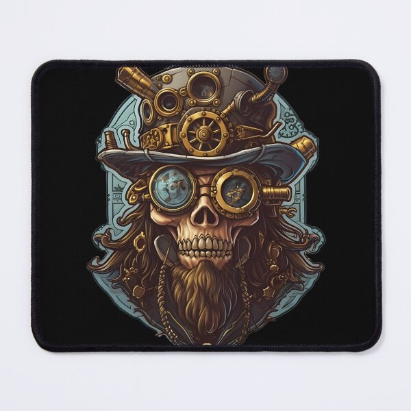 Item preview, Steampunk Adventure - Pirate Skull Sticker designed and sold by UrsaStick.