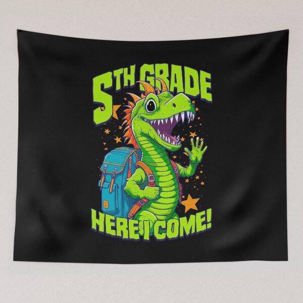 Item preview, 5th Grade Here I Come Back To First Day Of School Dragon designed and sold by GrandeDuc.