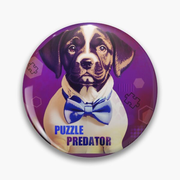 Item preview, Cute Puppy Puzzle Predator, naughty pets designed and sold by Do-GoodPuzzler.