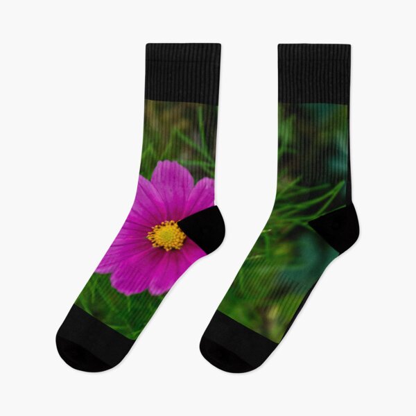 Item preview, Delicate beauty: The pink Cosmea on a green background designed and sold by Patricia Piotrak.