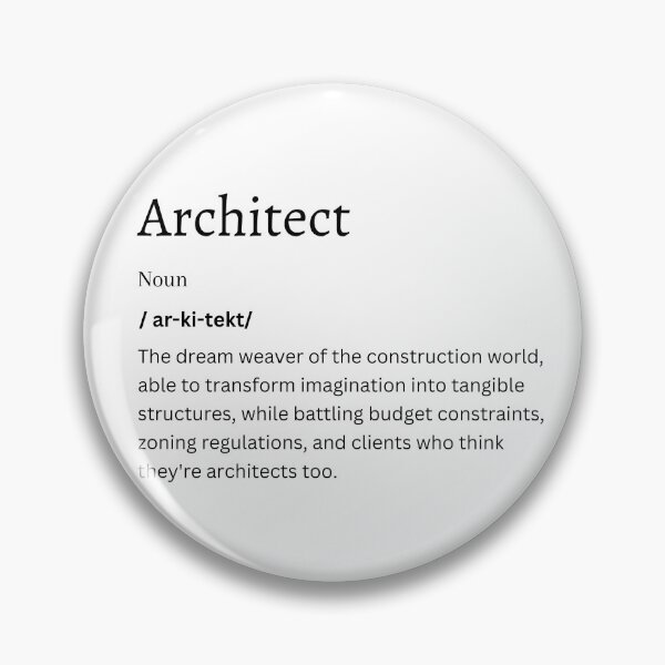 Item preview, Architect Definition Sticker | Gift for Design Enthusiasts and Building Visionaries designed and sold by FunDifference.