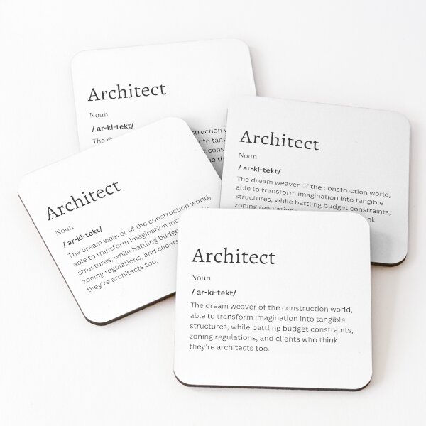 Item preview, Architect Definition Sticker | Gift for Design Enthusiasts and Building Visionaries designed and sold by FunDifference.