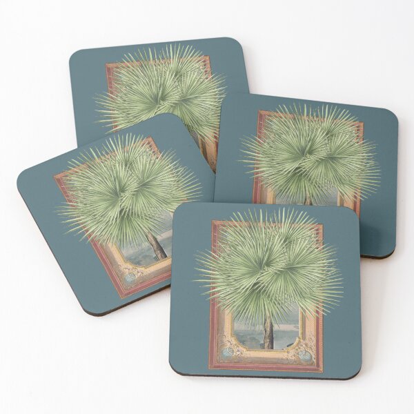 Item preview, Palm Tree And Retro Frame Illustration #F109 designed and sold by AriesArtPrints.