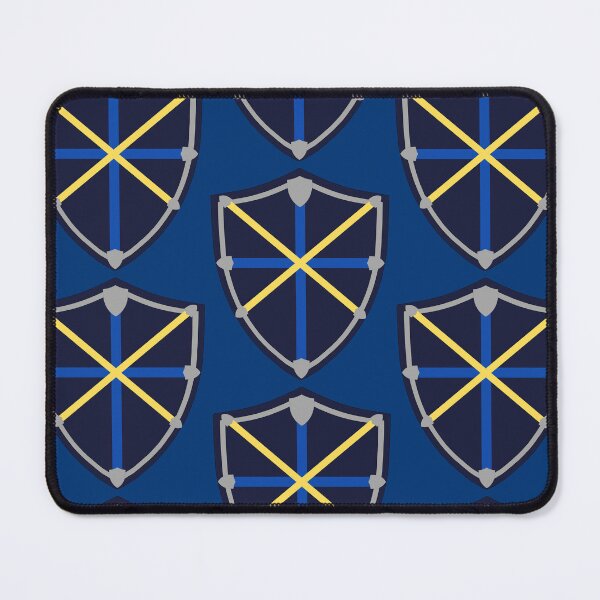 Item preview, Stylish Dark Blue Shield with Cross Patterns designed and sold by Biskit222.