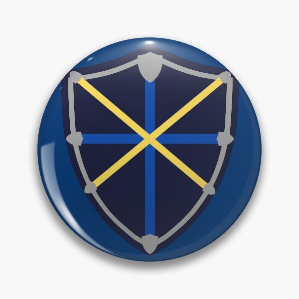 Item preview, Stylish Dark Blue Shield with Cross Patterns designed and sold by Biskit222.