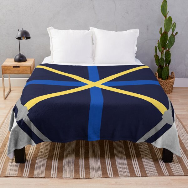Item preview, Stylish Dark Blue Shield with Cross Patterns designed and sold by Biskit222.